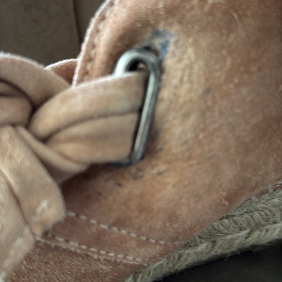 Rag & Bone Gena Ginger Brown Suede Leather Espadrille Tie Ankle Boots Size 7 - Picture 2 of 14